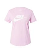 Nike Sportswear Toiminnallinen paita 'Essential'  vaalea pinkki / valk...