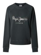 Pepe Jeans Collegepaita 'Lupita'  musta / hopea