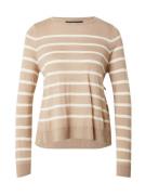 VERO MODA Neulepaita 'NOVA'  tummabeige / valkoinen