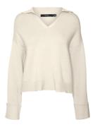 VERO MODA Neulepaita 'GOLD NEEDLE'  beige