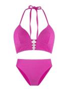 LingaDore Bikini  vaalea pinkki / hopea