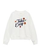 MANGO KIDS Collegepaita 'EASY'  ecru / marine / keltainen / roosa