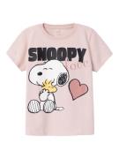 NAME IT Paita 'Nanni Snoopy'  roosa / vanha roosa / musta / valkoinen