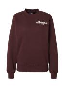 ELLESSE Collegepaita 'Affogato'  tummanruskea / valkoinen