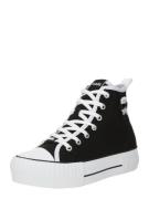 Karl Lagerfeld Korkeavartiset tennarit  musta / offwhite
