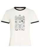 Karl Lagerfeld Paita 'KL x Jorge Parra'  musta / valkoinen