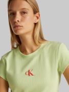 Calvin Klein Jeans Paita  vaaleanvihreä / punainen / valkoinen