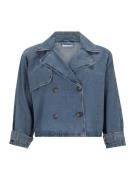 Noisy May Curve Välikausitakki 'NMARIZONA'  sininen denim