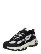SKECHERS Matalavartiset tennarit 'D LITES HIKER'  musta / valkoinen