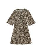 WE Fashion Mekko  beige / vaaleabeige / musta