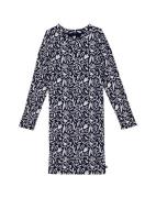 WE Fashion Mekko  tummansininen / valkoinen