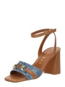 GUESS Remmisandaalit 'Grato 2'  sininen denim / konjakki