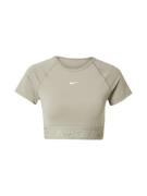 NIKE Toiminnallinen paita  khaki / valkoinen