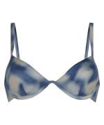 Hunkemöller Bikinitoppi 'Lagoa'  sininen / valkoinen