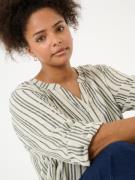 KAFFE CURVE Pusero 'Mille'  beige / tummanharmaa
