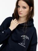Pull&Bear Collegepaita 'DUCK'  laivastonsininen / valkoinen