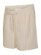 MAMALICIOUS Housut 'FLORENS'  beige / valkoinen