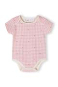 MINOTI Potkuhousut/body  ecru / vaalea pinkki