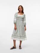VERO MODA Mekko 'VMDICTHE'  kiivi / valkoinen