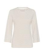 Kaffe Paita 'Liddy'  beige / valkoinen