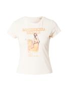 GUESS Paita 'VINTAGE GIRL'  beige / norsunluu / tummanruskea / oranssi