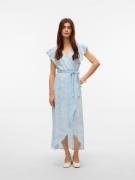 VERO MODA Mekko 'VMPAGE'  vaaleansininen / valkoinen