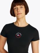 Tommy Jeans Mekko  punainen / musta / valkoinen