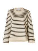 SELECTED FEMME Collegepaita 'SLFELISE'  beige / musta