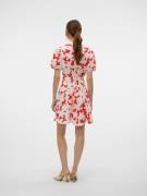 VERO MODA Puseromekko 'VMDicthe'  tulenpunainen / valkoinen