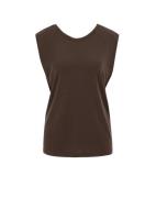 WE Fashion Toppi  tummanruskea