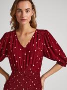 Pepe Jeans Mekko 'Gunila'  tummanpunainen / valkoinen