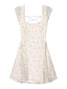 Bershka Kesämekko  ecru / vihreä / roosa