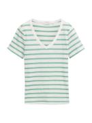 TOM TAILOR Paita  smaragdi / offwhite