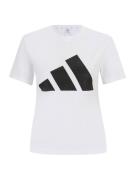 ADIDAS SPORTSWEAR Toiminnallinen paita  musta / valkoinen
