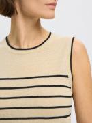 SELECTED FEMME Neuletoppi  beige / musta