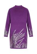 faina Neulemekko  tummanvioletti / hopea