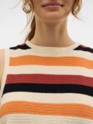 VERO MODA Neuletoppi 'VMARUBA'  beige / oranssi / karmiininpunaine / m...
