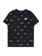 Nike Sportswear Paita  harmaa / musta / valkoinen