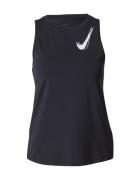 NIKE Urheilutoppi 'ONE SWSH'  musta / valkoinen