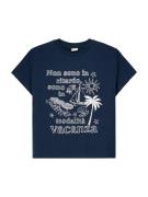 Bershka Paita  laivastonsininen / offwhite