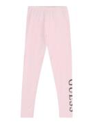 GUESS Leggingsit  roosa / musta