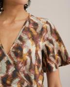 WE Fashion Mekko  pastellinkeltainen / tummankeltainen / magenta / mus...