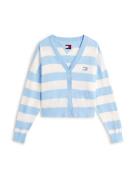 Tommy Jeans Neuletakki  vaaleansininen / valkoinen