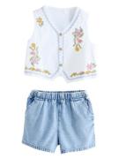 Next Setti  sininen denim / oliivi / vaalea pinkki / valkoinen