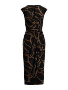 Lauren Ralph Lauren Mekko  vaaleanruskea / musta