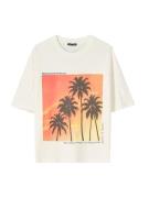 Bershka Paita 'PALMER'  ecru / keltainen / oranssi / musta