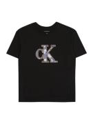 Calvin Klein Jeans Paita  basaltinharmaa / roosa / musta / valkoinen