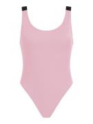 Calvin Klein Swimwear Uimapuku  vanha roosa / musta / valkoinen