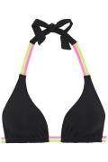 BUFFALO Bikinitoppi  neonkeltainen / neonpinkki / musta