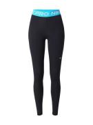 NIKE Urheiluhousut 'Nike Pro'  vesi / musta / valkoinen